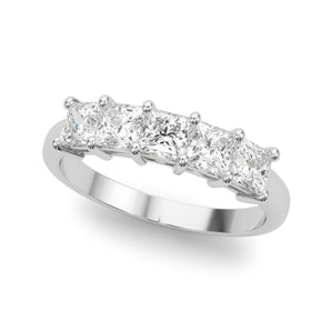 5 Stone Band Princess Cut