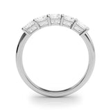 5 Stone Band Princess Cut - alt view