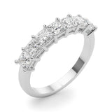 7 Stone Band Princess Cut - alt view