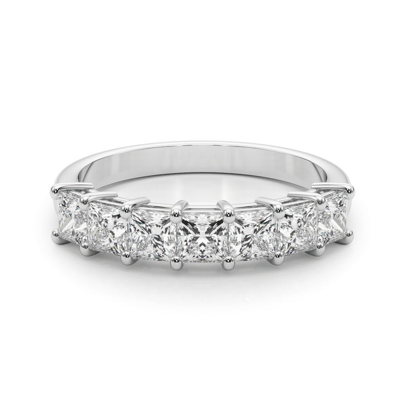 7 Stone Band Princess Cut - alt view