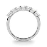 7 Stone Band Princess Cut - alt view