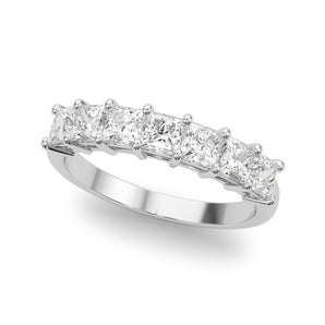 7 Stone Band Princess Cut