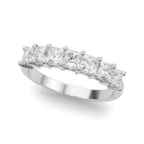 7 Stone Band Princess Cut