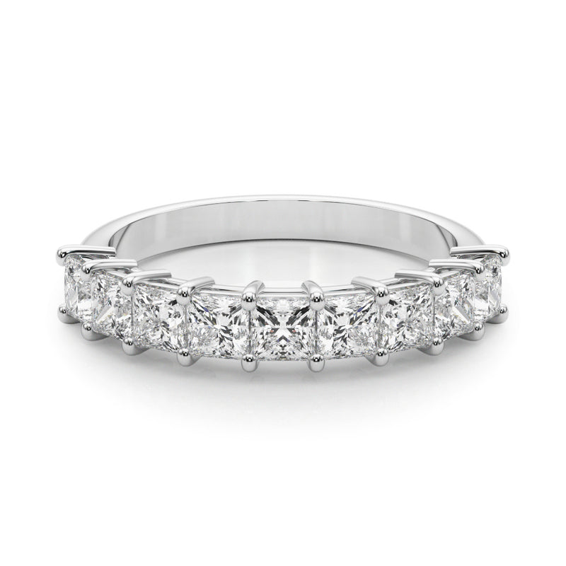 9 Stone Band Princess Cut - alt view