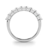 9 Stone Band Princess Cut - alt view