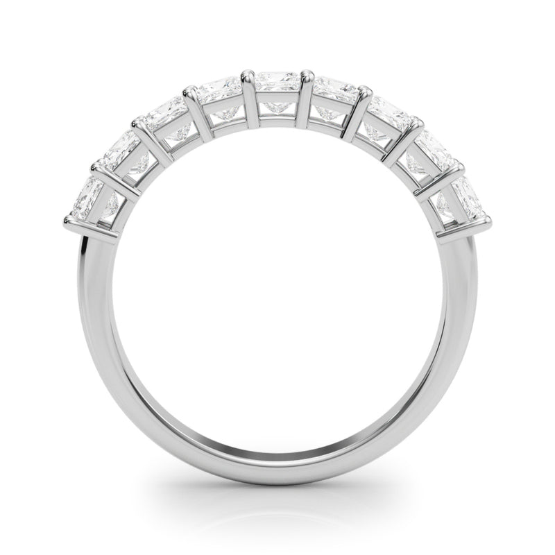 9 Stone Band Princess Cut - alt view