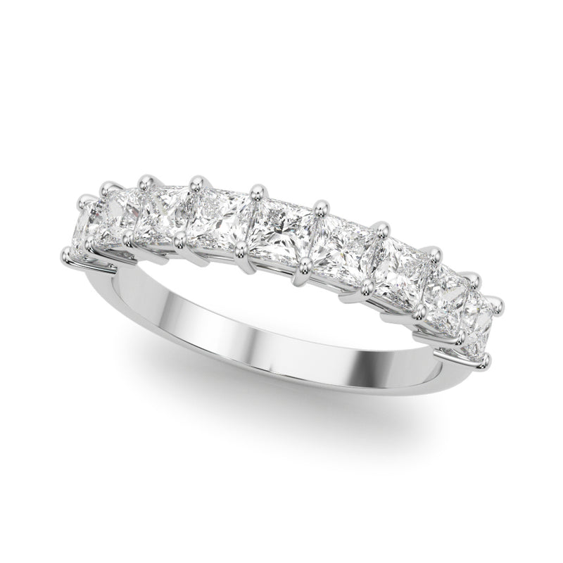 9 Stone Band Princess Cut
