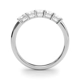 5 Stone Band Emerald Cut - alt view