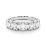 7 Stone Band Emerald Cut - alt view