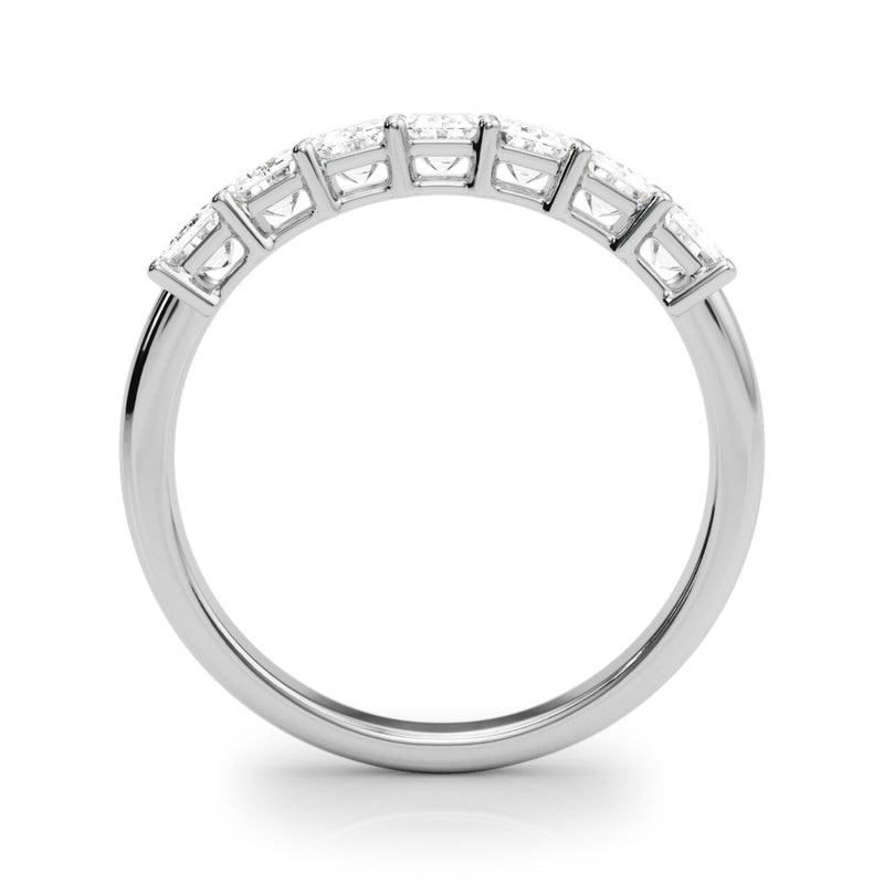 7 Stone Band Emerald Cut - alt view