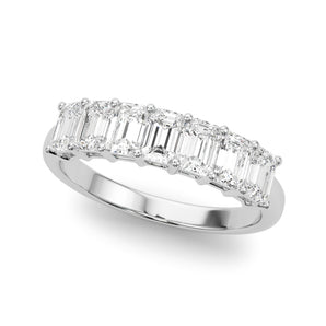 7 Stone Band Emerald Cut