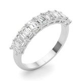 9 Stone Band Emerald Cut - alt view