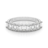 9 Stone Band Emerald Cut - alt view