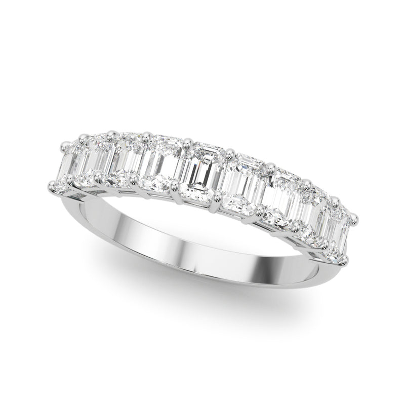 9 Stone Band Emerald Cut