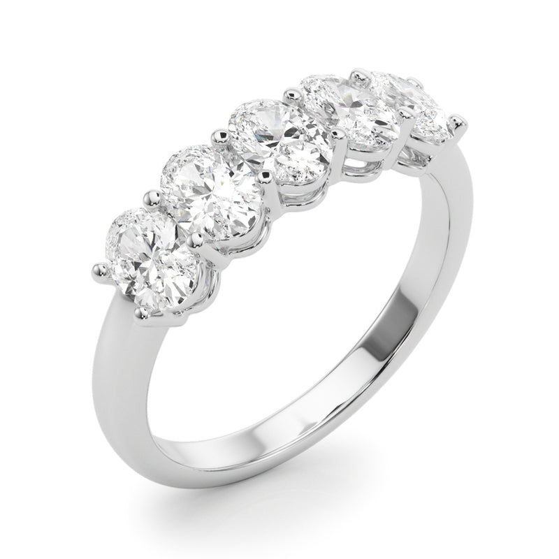 5 Stone Band Oval - alt view