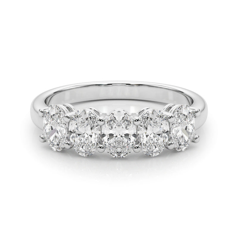 5 Stone Band Oval - alt view