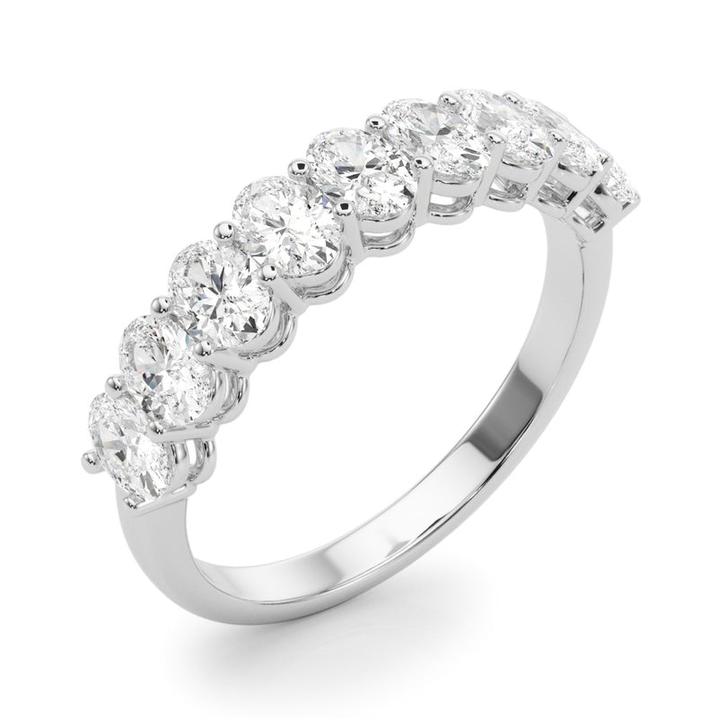 9 Stone Band Oval - alt view