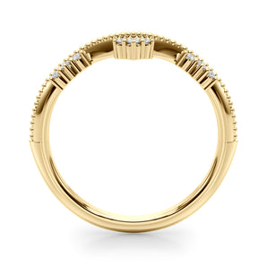 Chevron Diamond Band - alt view