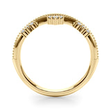 Chevron Diamond Band - alt view