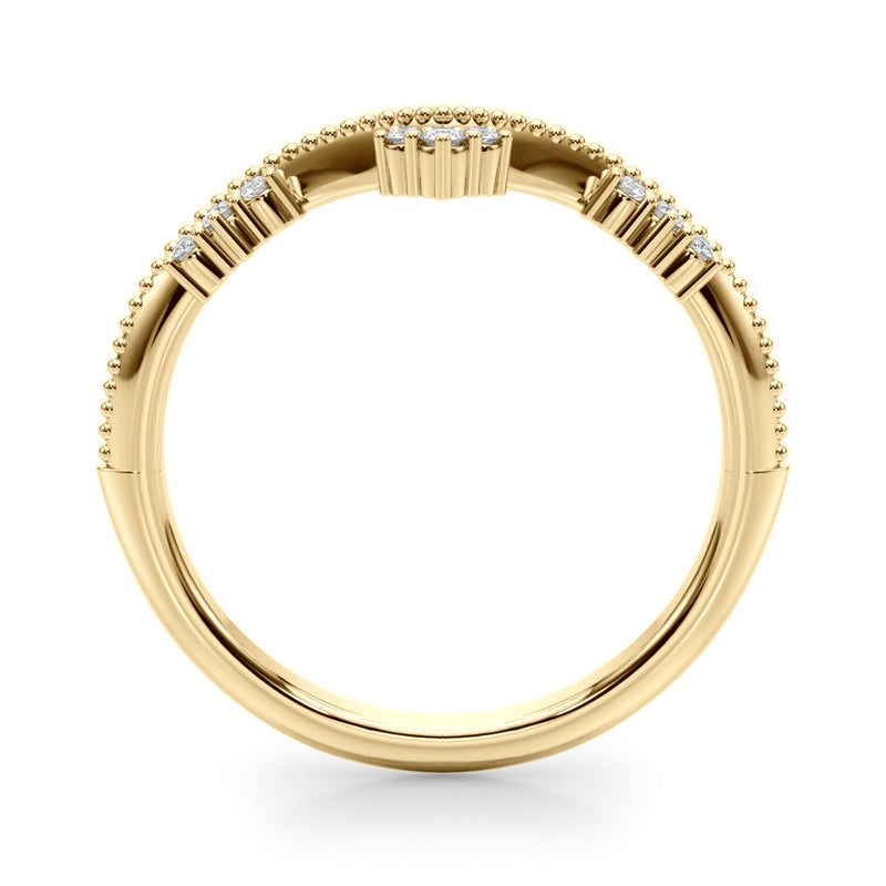 Chevron Diamond Band - alt view