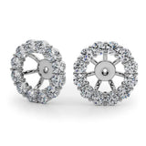 Earring Jacket For 1.0 Ct - alt view