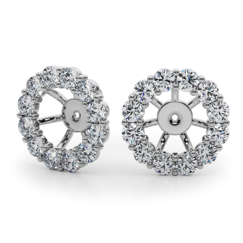 Earring Jacket For 1.0 Ct - alt view