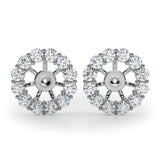 Earring Jacket For 1.0 Ct