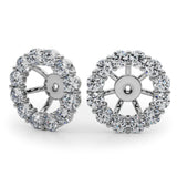 Earring Jacket For 2.0 Ct - alt view