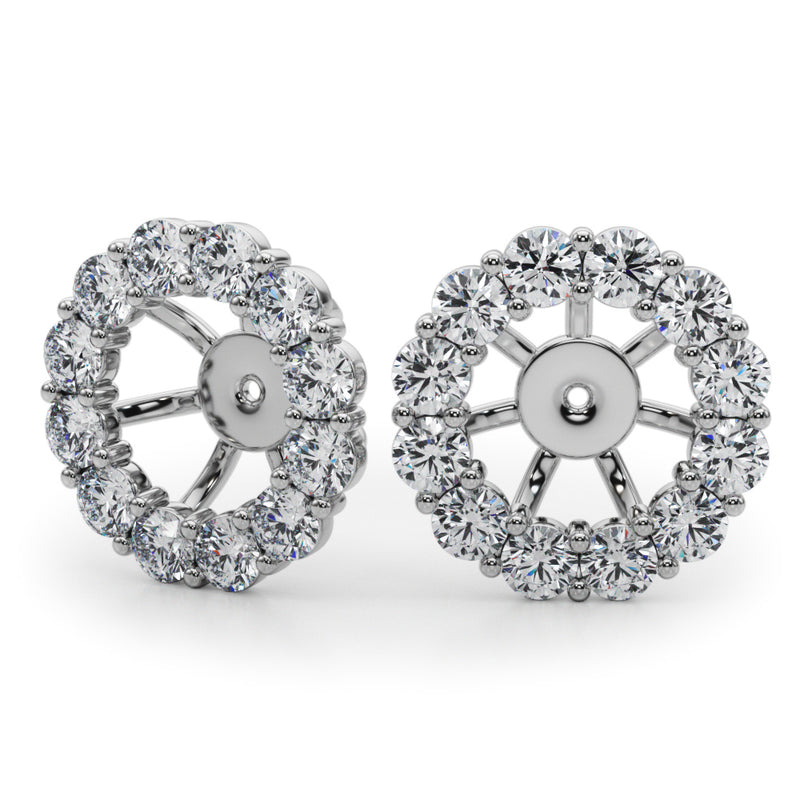 Earring Jacket For 2.0 Ct - alt view