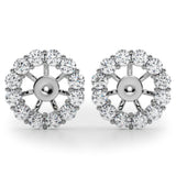 Earring Jacket For 2.0 Ct