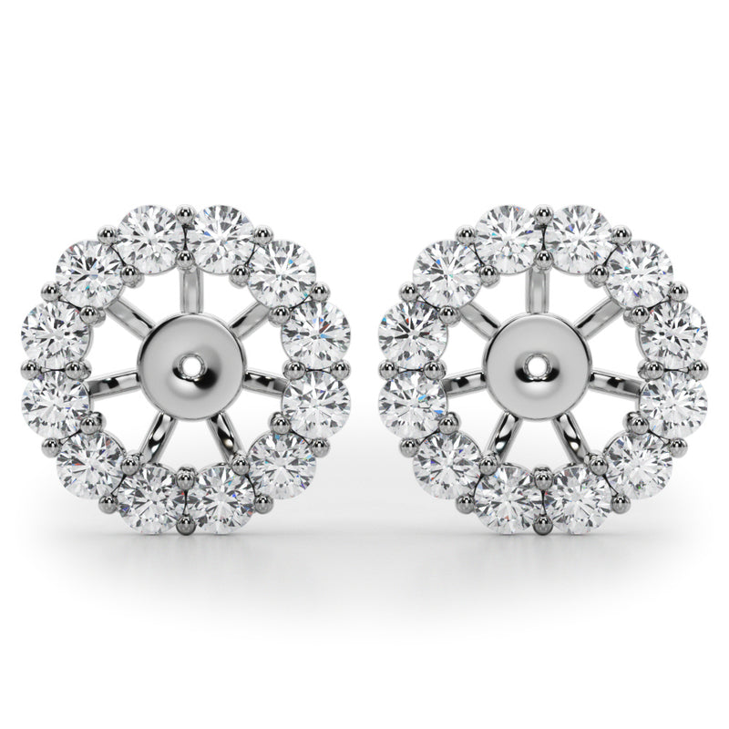 Earring Jacket For 2.0 Ct