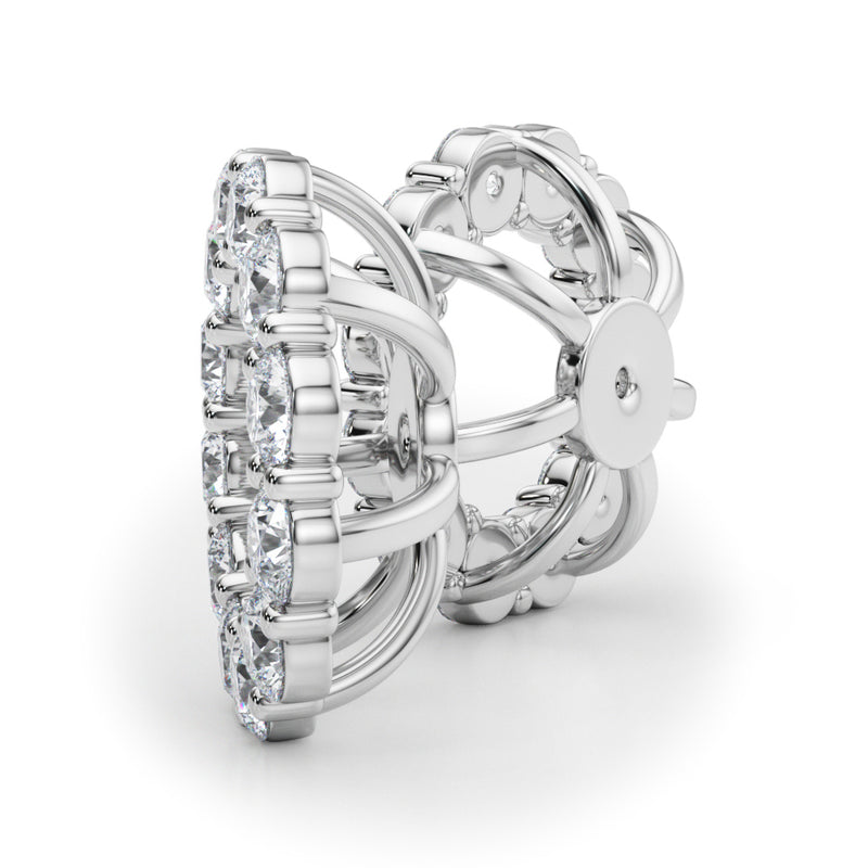 Earring Jacket For 2.0 Ct - alt view