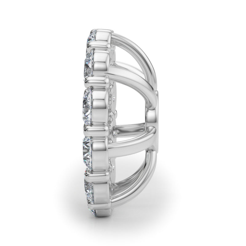 Earring Jacket For 2.0 Ct - alt view