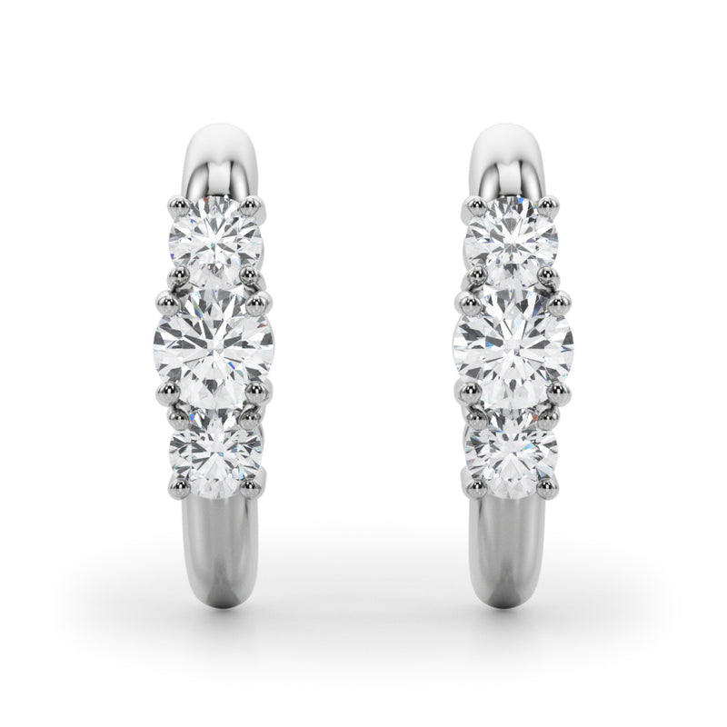 Three-Stone Earrings