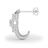 Three-Stone Earrings - alt view