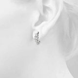 Three-Stone Earrings - alt view