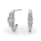 Three-Stone Earrings - alt view