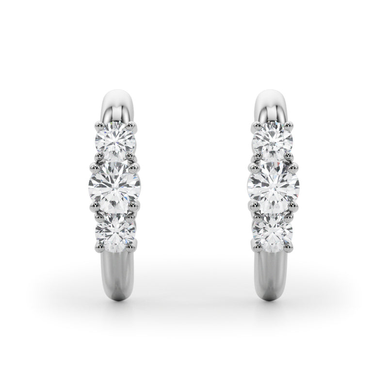 Three-Stone Earrings
