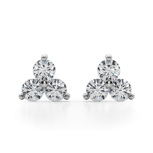 Three-Stone Earrings