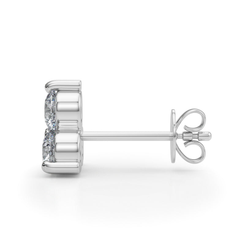 Three-Stone Earrings - alt view