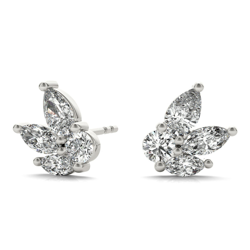 Earrings Marquise & Round - alt view