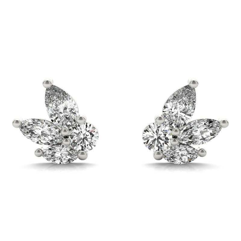 Earrings Marquise & Round
