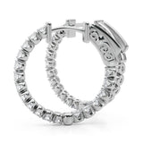 .75 Inch 4 Prong Round Hoop - alt view