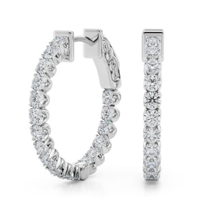 .75 Inch 4 Prong Round Hoop