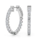.75 Inch 4 Prong Round Hoop