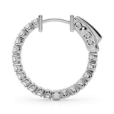 .75 Inch 4 Prong Round Hoop - alt view