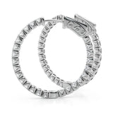 1.1 Inch 4 Prong Round Hoop - alt view