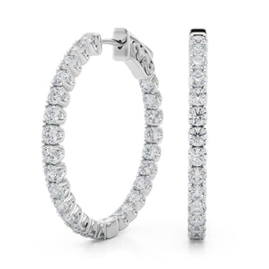 1.1 Inch 4 Prong Round Hoop