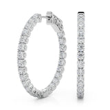 1.1 Inch 4 Prong Round Hoop