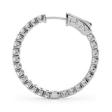 1.1 Inch 4 Prong Round Hoop - alt view